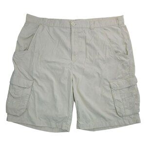 Under Armour Mens Lightweight Cargo Shorts 40  Beige Outdoor Hiking Casual